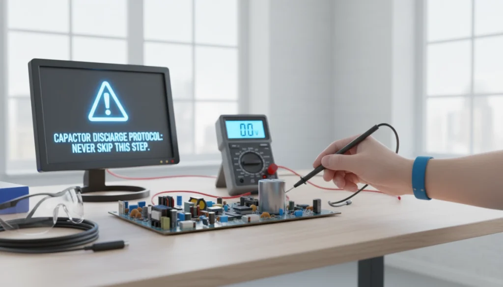 Capacitor Discharge Protocol Guide for Safe Electronics Repair
