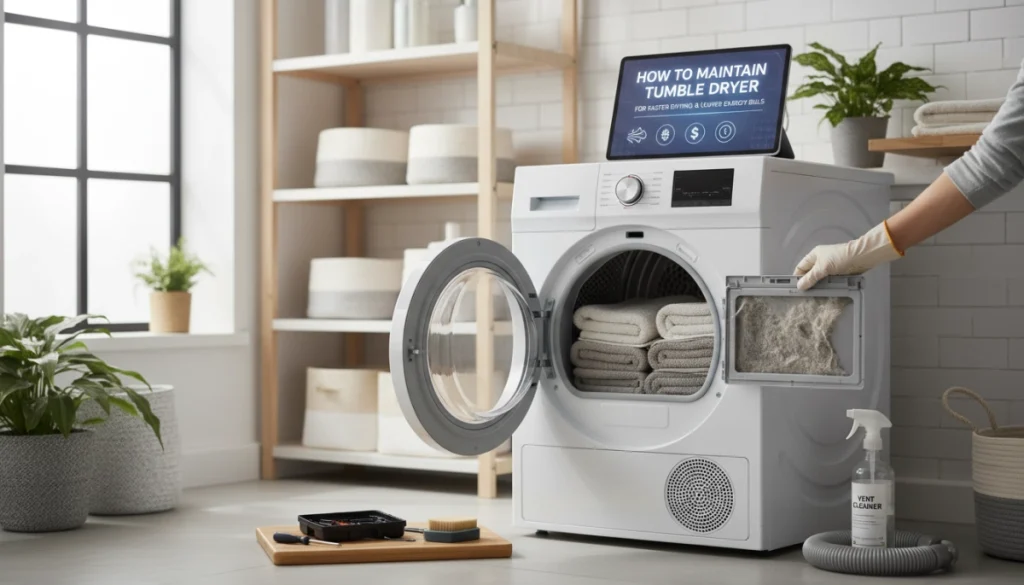 How to Maintain Your Tumble Dryer for Faster Drying and Lower Bills