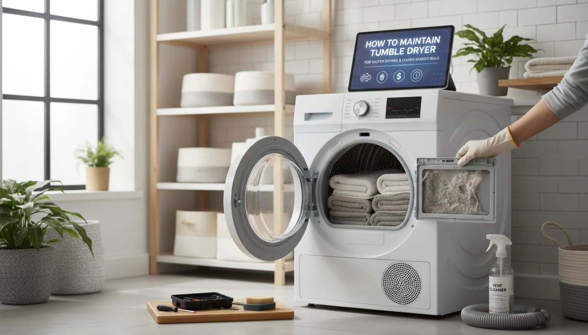 How to Maintain Your Tumble Dryer for Faster Drying and Lower Bills