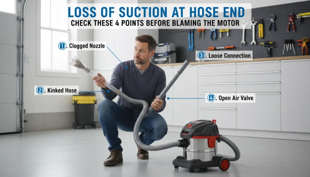 Loss of Suction at Hose End Check These 4 Fixes Before Blaming Motor