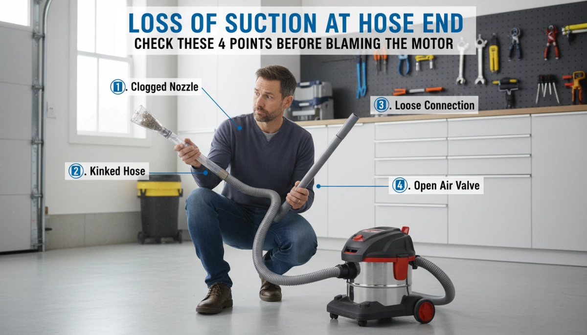 Loss of Suction at Hose End Check These 4 Fixes Before Blaming Motor
