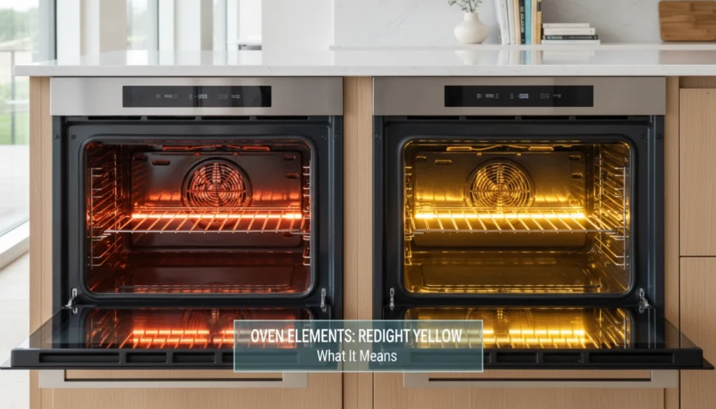 Oven Elements Glowing Red Orange vs Bright Yellow Explained