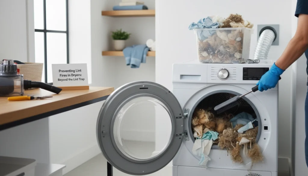 Preventing Dryer Lint Fires Beyond the Lint Trap for Safety