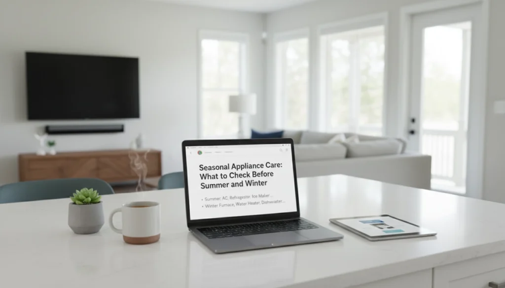 Seasonal Appliance Care Checklist What to Check Before Summer and Winter