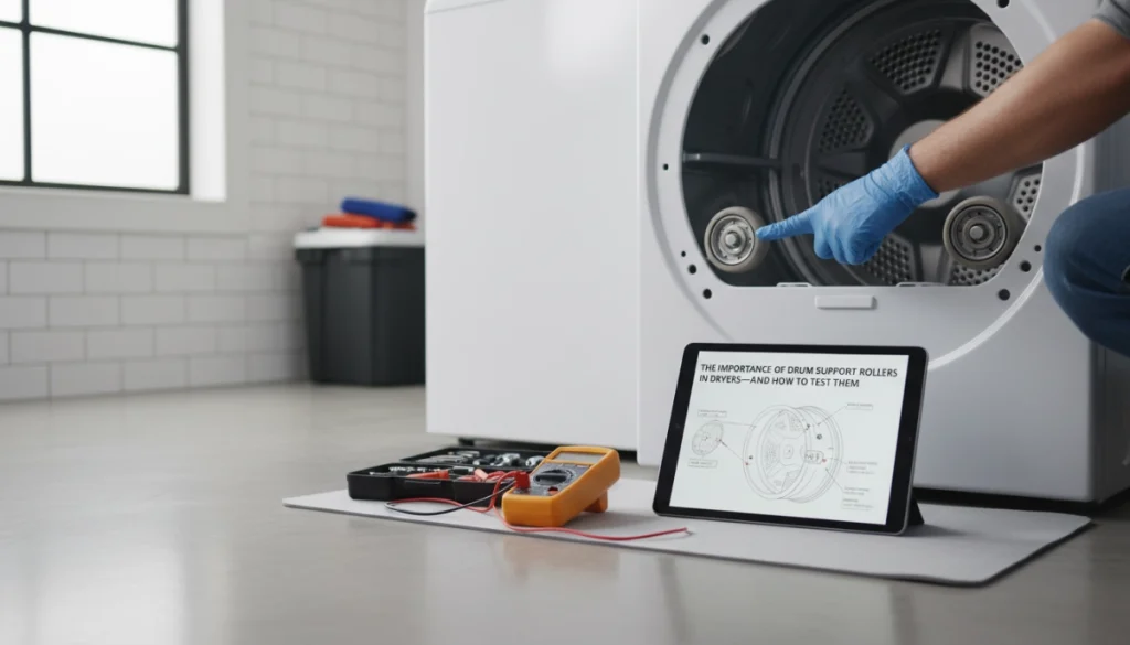 How to Test and Replace Dryer Drum Support Rollers for Quiet Operation
