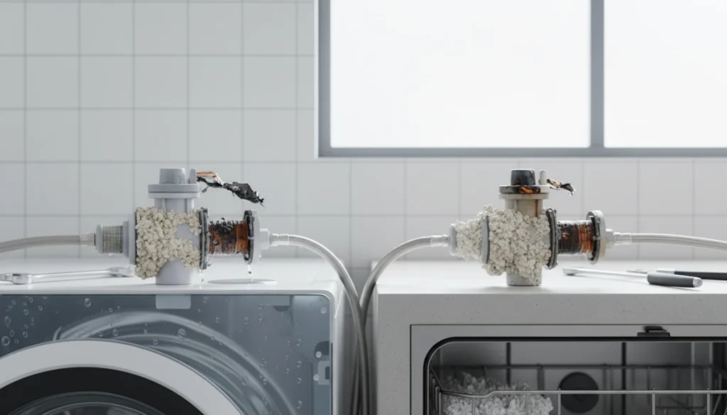 Water Inlet Valve Problems in Washers and Dishwashers Scale Buildup and Coil Failure
