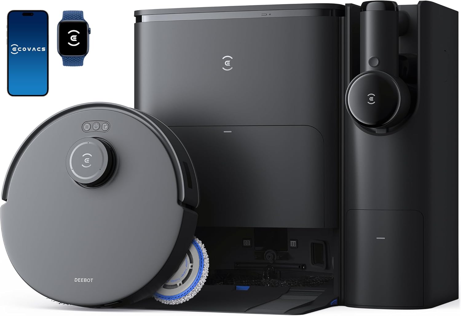 Ecovacs Deebot T30S Combo robot vacuum mop with handheld vacuum in all-in-one dock