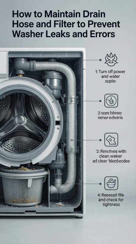 How to Maintain Drain Hose and Filter to Prevent Washer Leaks and Errors